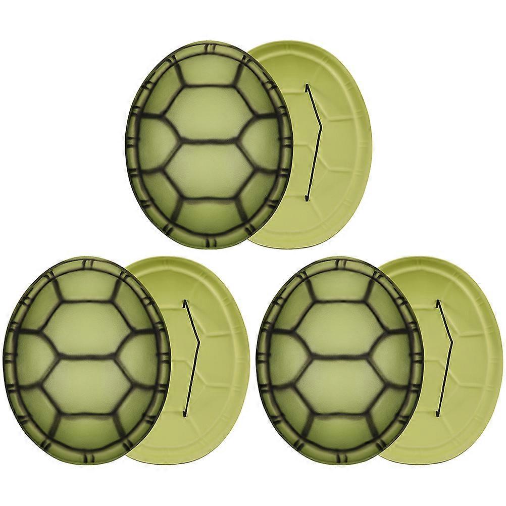6Pcs Party Turtle Shell Decorations Novelty Turtle Shell Ornaments Performance Props