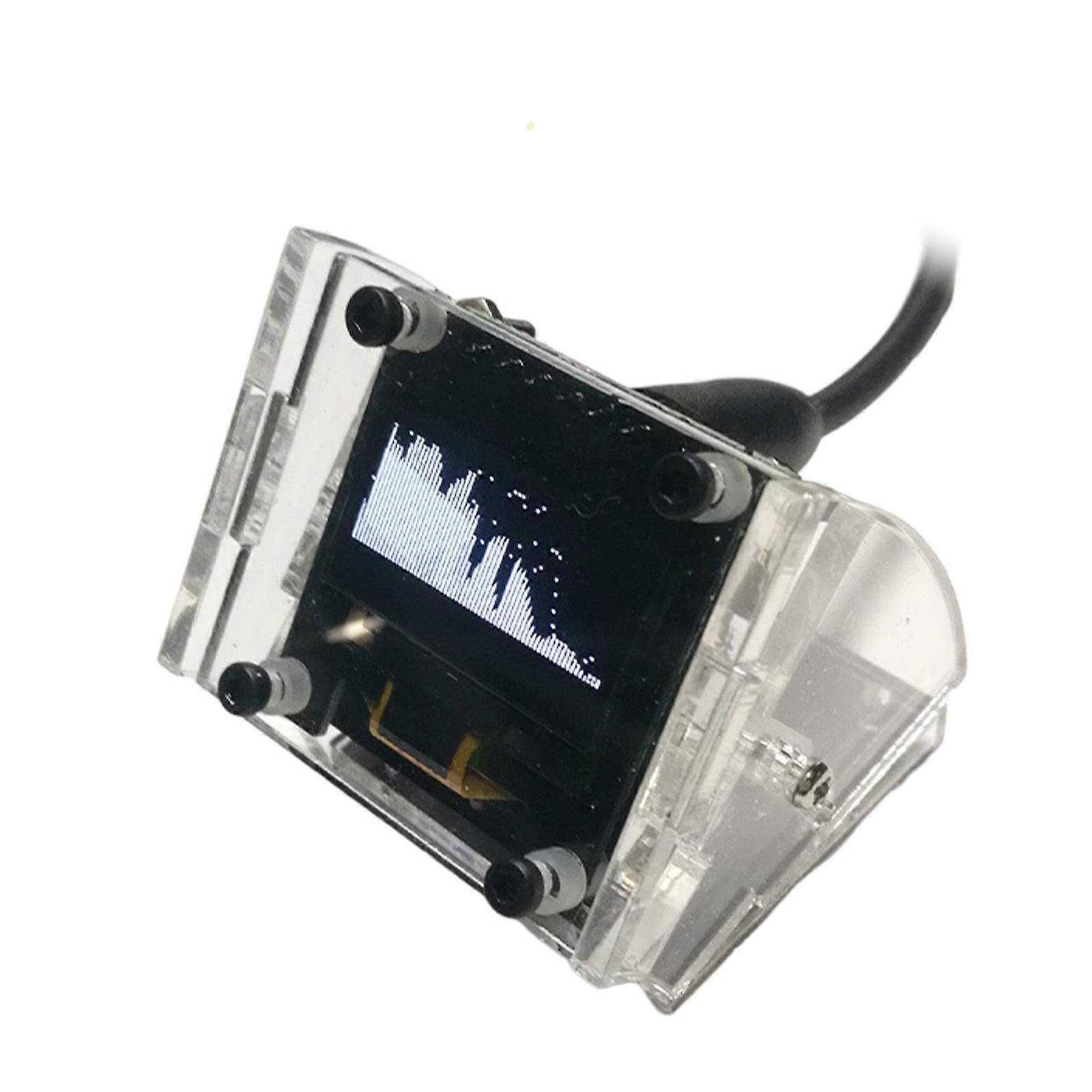 Audio Level Indicator Rhythm Analyzer Vu Meter Oled Stereo Music Spectrum Mini