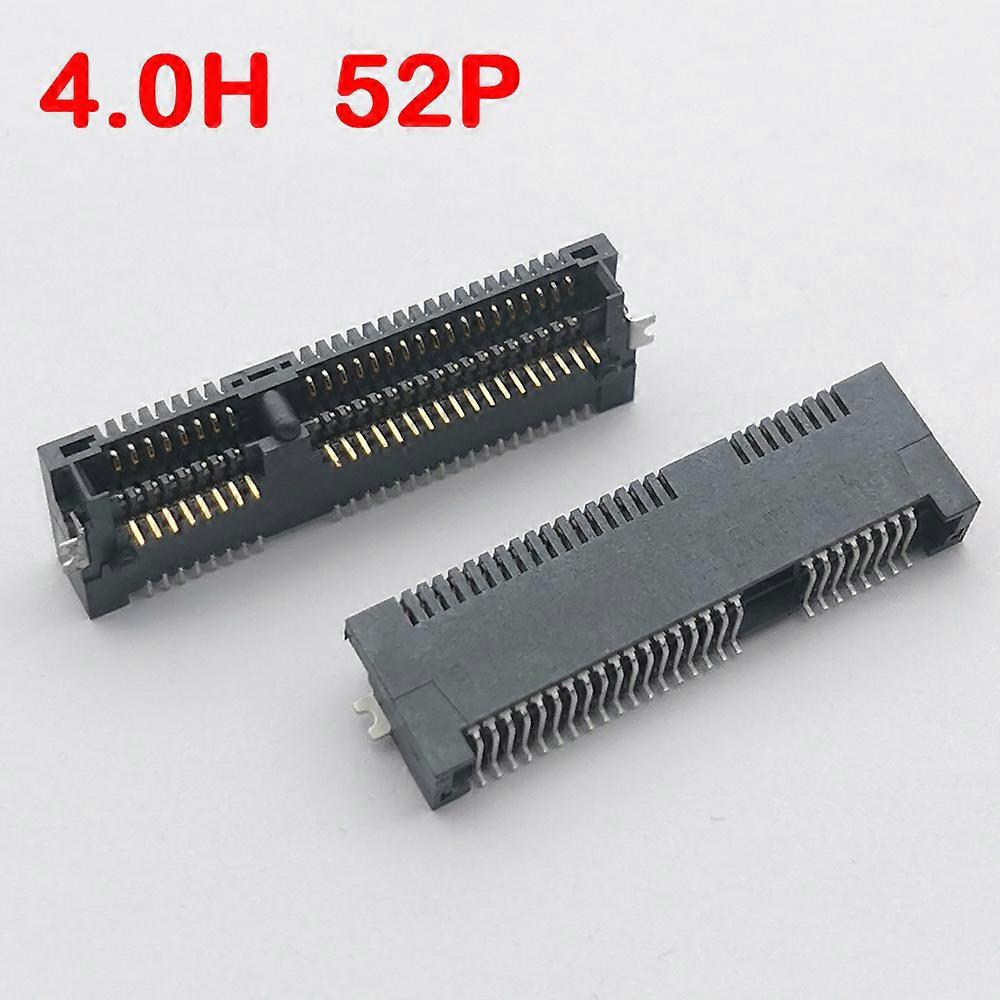 10Pcs/Lot 52Pin Height 4mm MINI PCIE MINIPCIE Msata Socket