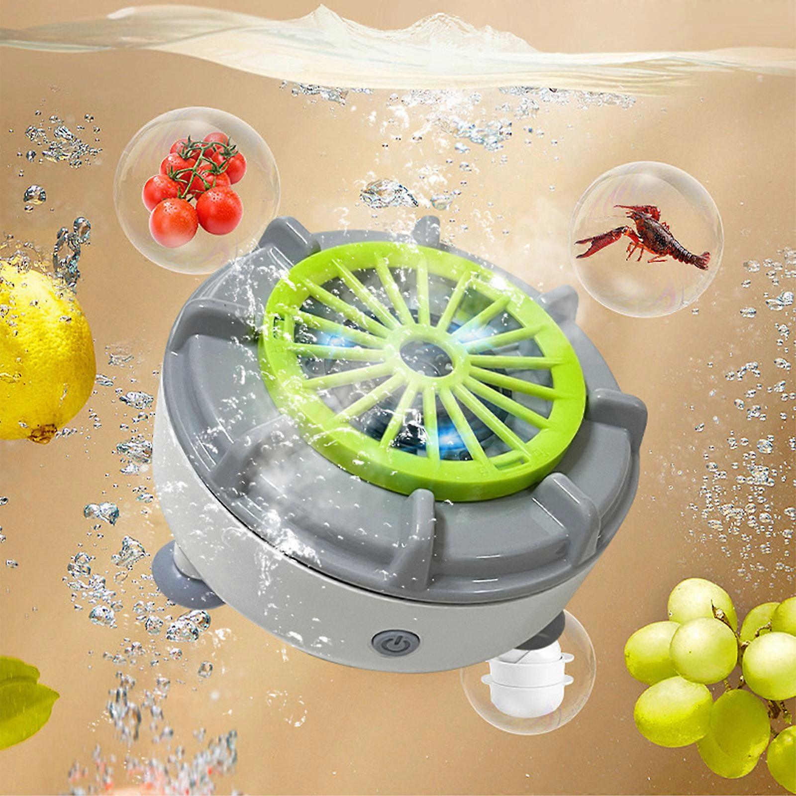 Portable Capsule Shape Fruit Vegetable Washing Machine USB Fruit Cleaner Machine Automatic Household Cleaning Machine FLYE1928