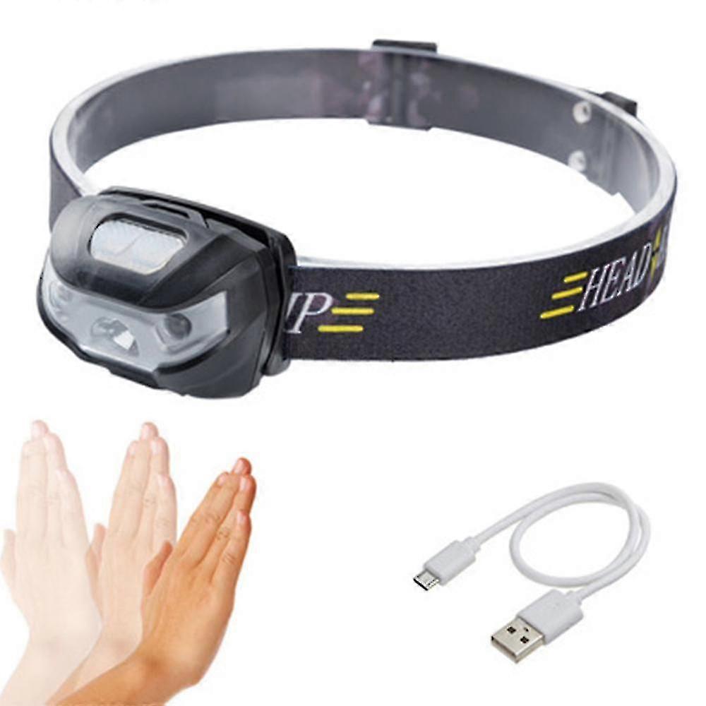 Led Headlamp Rechargeable, Super Bright, 3 Modes, Ipx4 Waterproof