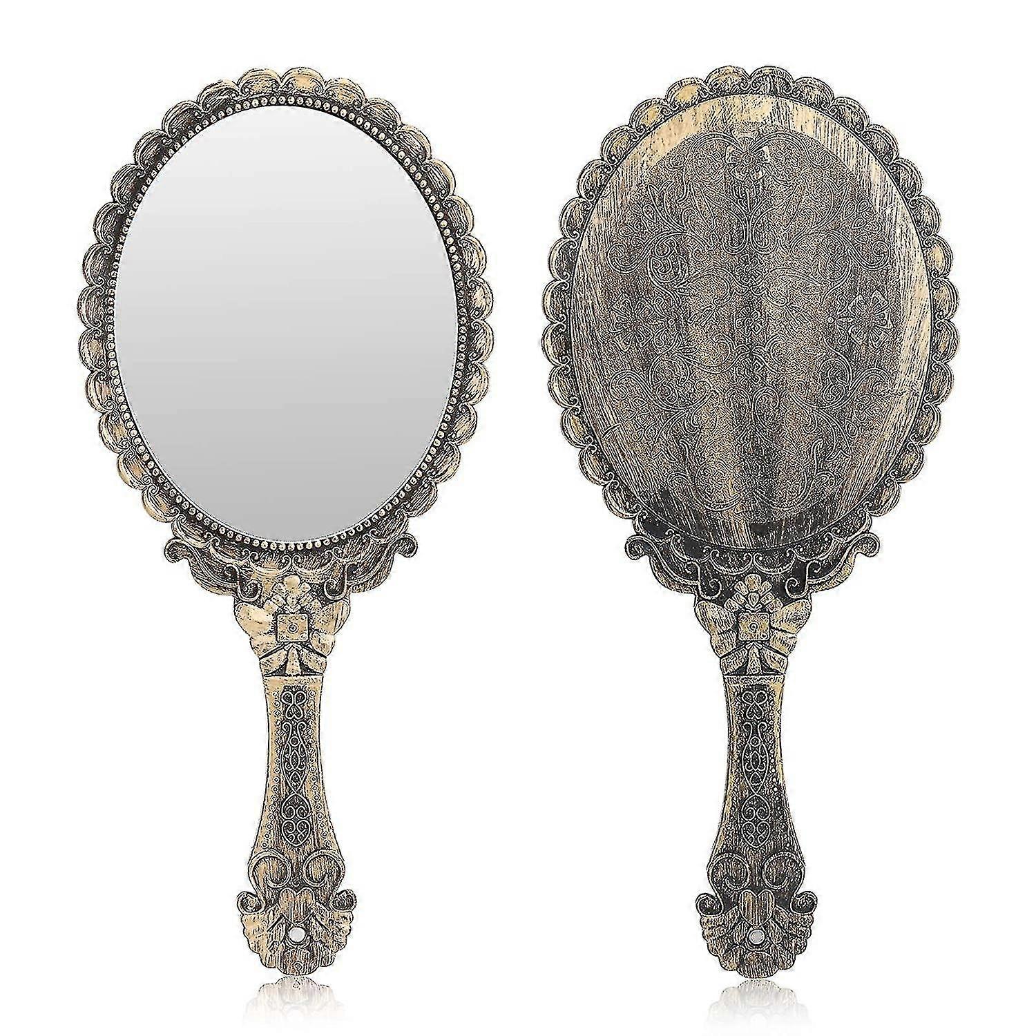 Vintage Handheld Mirror, Small Cute Hand Held Decorative Mirrors