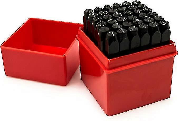 36pc Steel Metal Number And Letter Alphabet Id Stamping Punch Tool Set Kit
