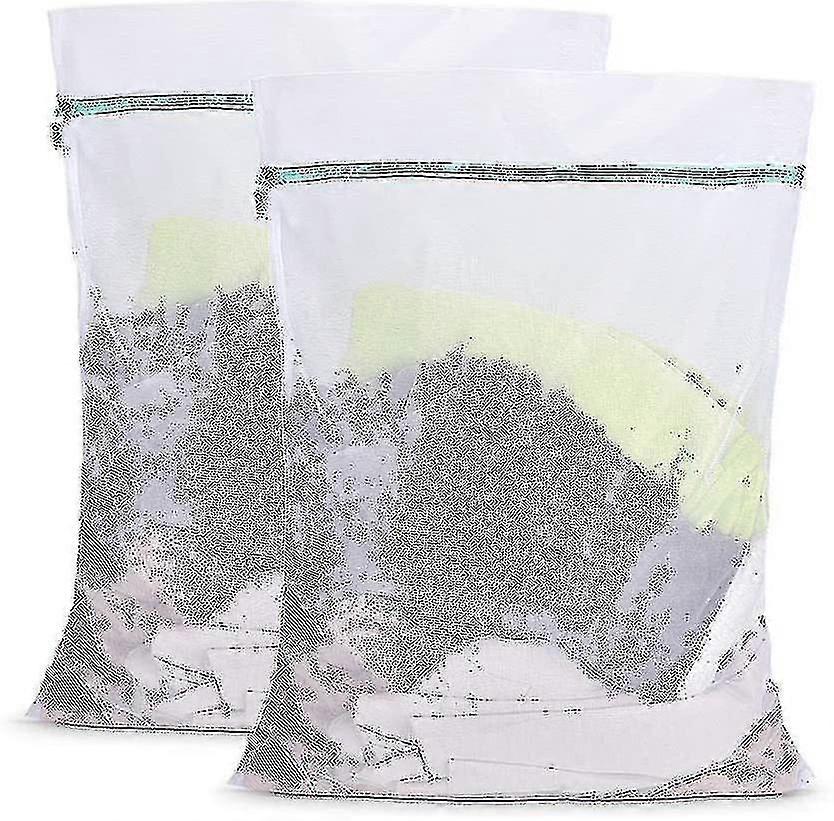 2pcs Lar Hycomb Mesh Laundry Bag Net Fa Durable 90*cm