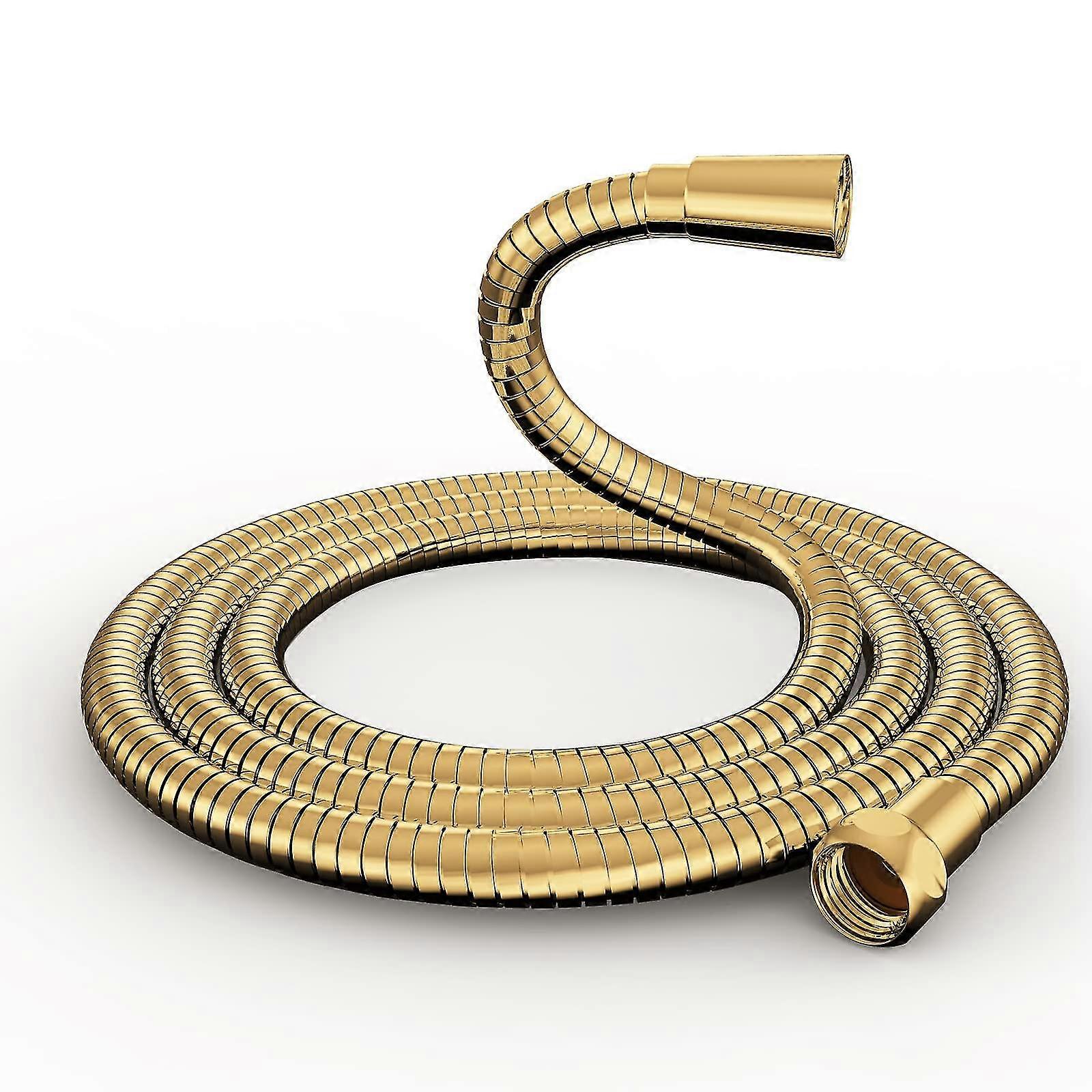 Shower Hose 1.5m Gold Stainless Steel Chrome Shower Hose Anti-twist Anti-explosion