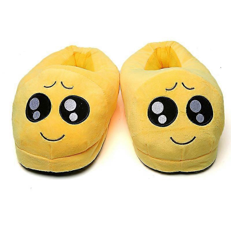 Βαμβακερές παντόφλες, παντόφλες με αστεία emoji Άνετες ζεστές παντόφλες ζευγαριών Γυναικείες παντόφλες σπιτιού 39-40 Μέγεθος