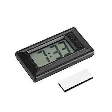 1pcs Portable LCD Digital Table Clock Car Dashboard Desk Electronic Clock Date Time Calendar Display Dashboard with Adhesive Pad 7.7*4.2*1.23cm/3.03*1
