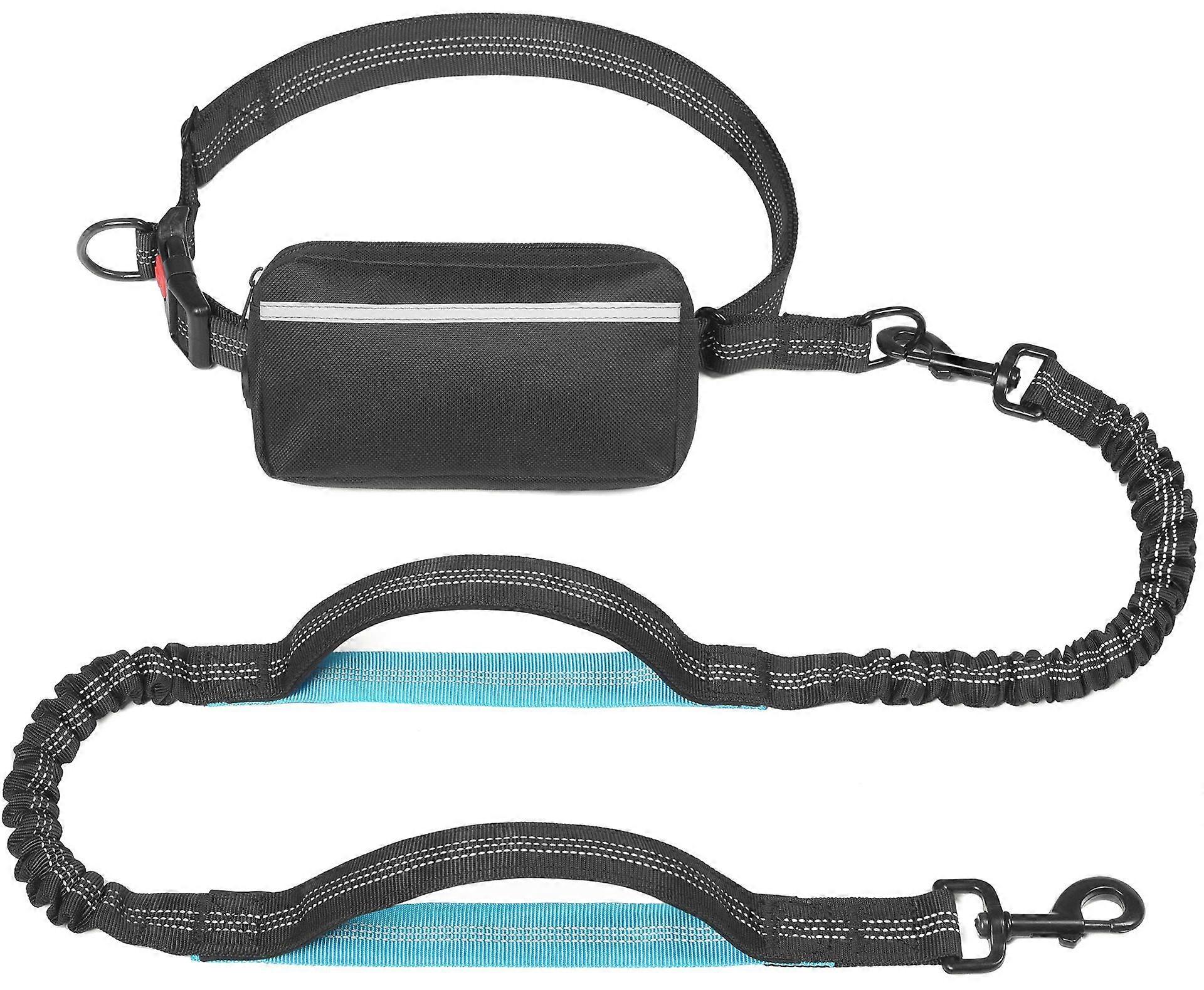 Pet supplies multifunctional running waist bag rope belt reflective drawstring dog leash elastic dog leash