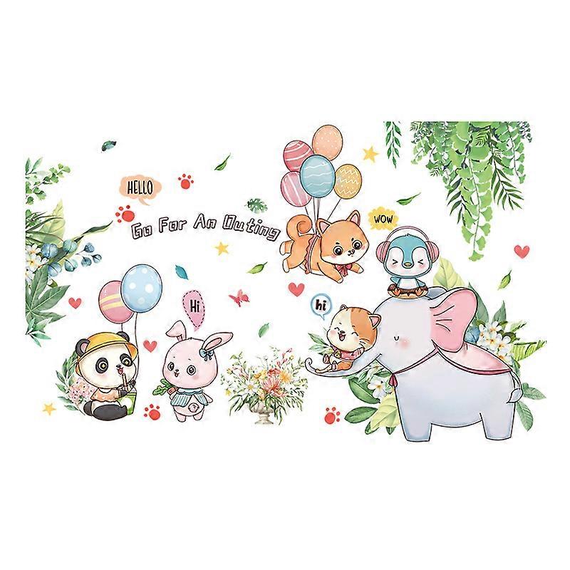 1pc Cute Wall Sticker Cartoon Animals Decoration
