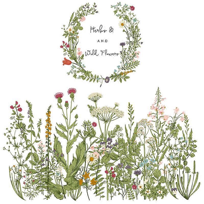 1pc Flower Clusters Wall Decal Removable Wall sticker