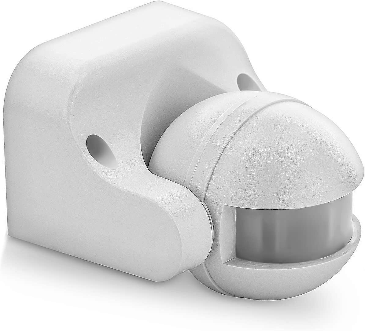 1x Infrared Motion Detector Wall Mountable 180 Tilt12m Range White