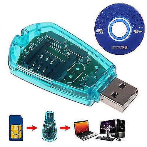 Usb Cellphone Standard Sim Card Reader Copy Cloner Writer Sms Backup Gsm/cdma+cd New Arrival