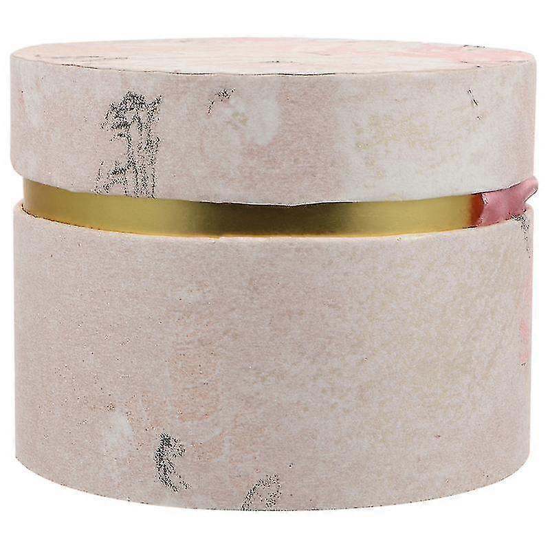 1pc Round Candy Storage Box Wedding Paper Flannel Sweets Box Party Supply
