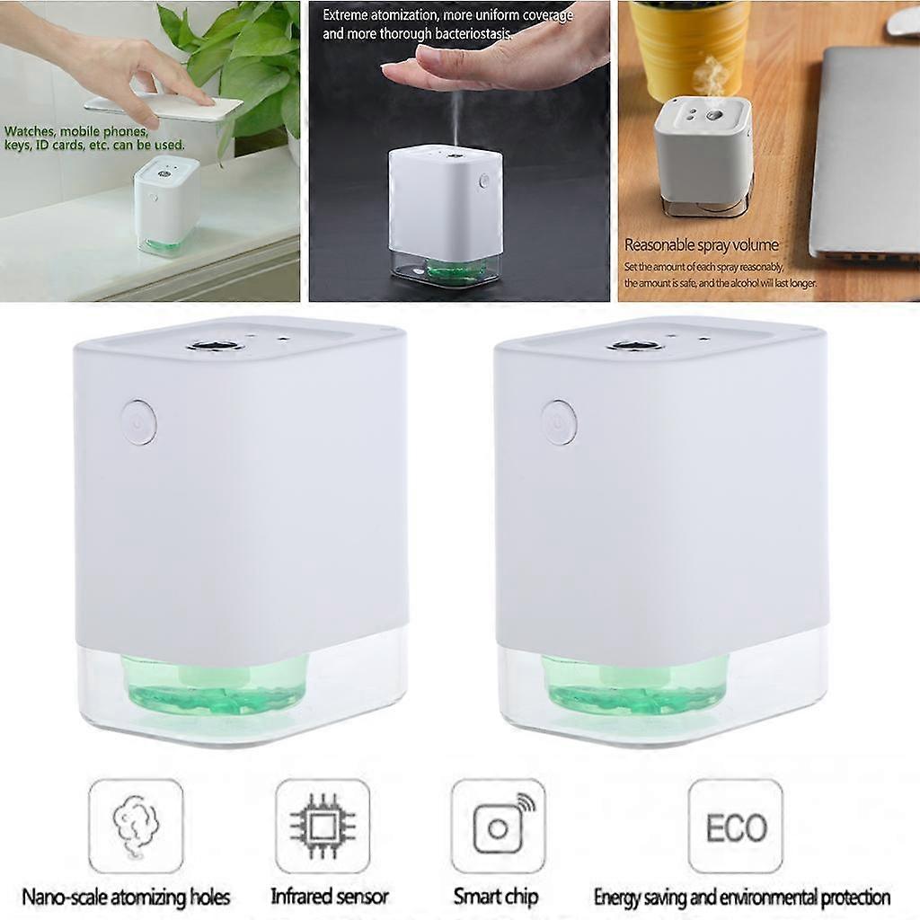 2x Automatic Touchless Dispenser Hand Spray Infrared Motion Sensor Cleaners