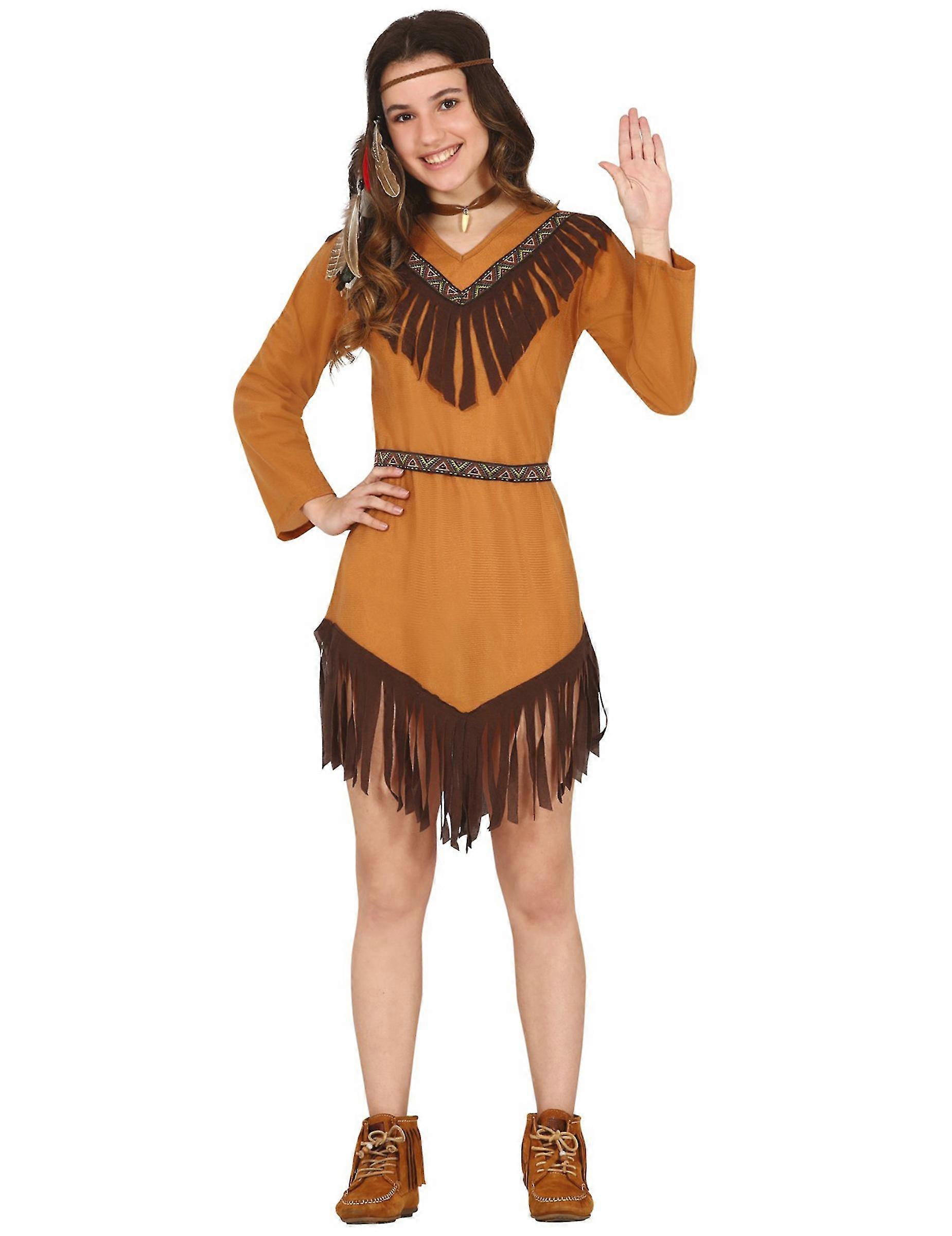 Dguisement indienne marron adolescente