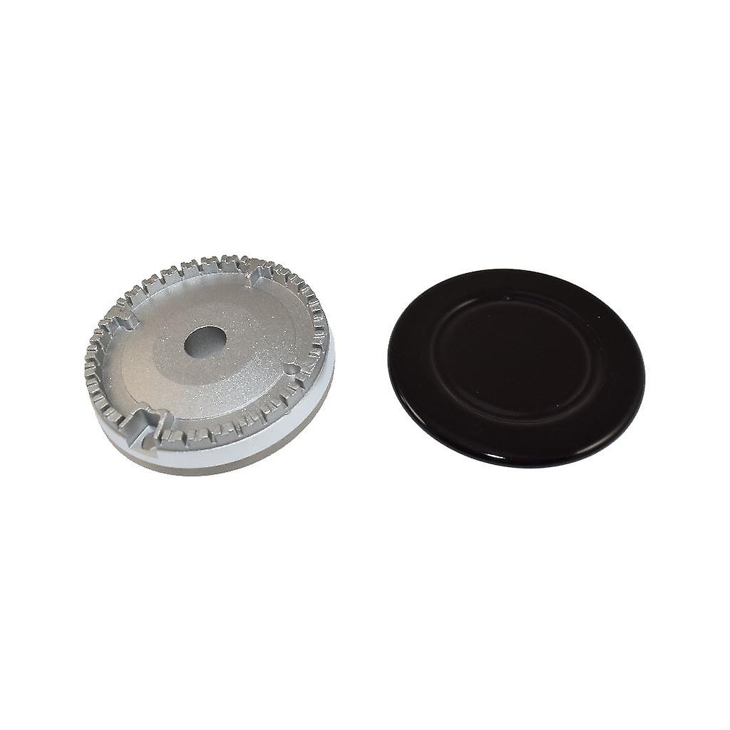 Universal Cooker Gas Hob Burner Base and Cap Set 100mm