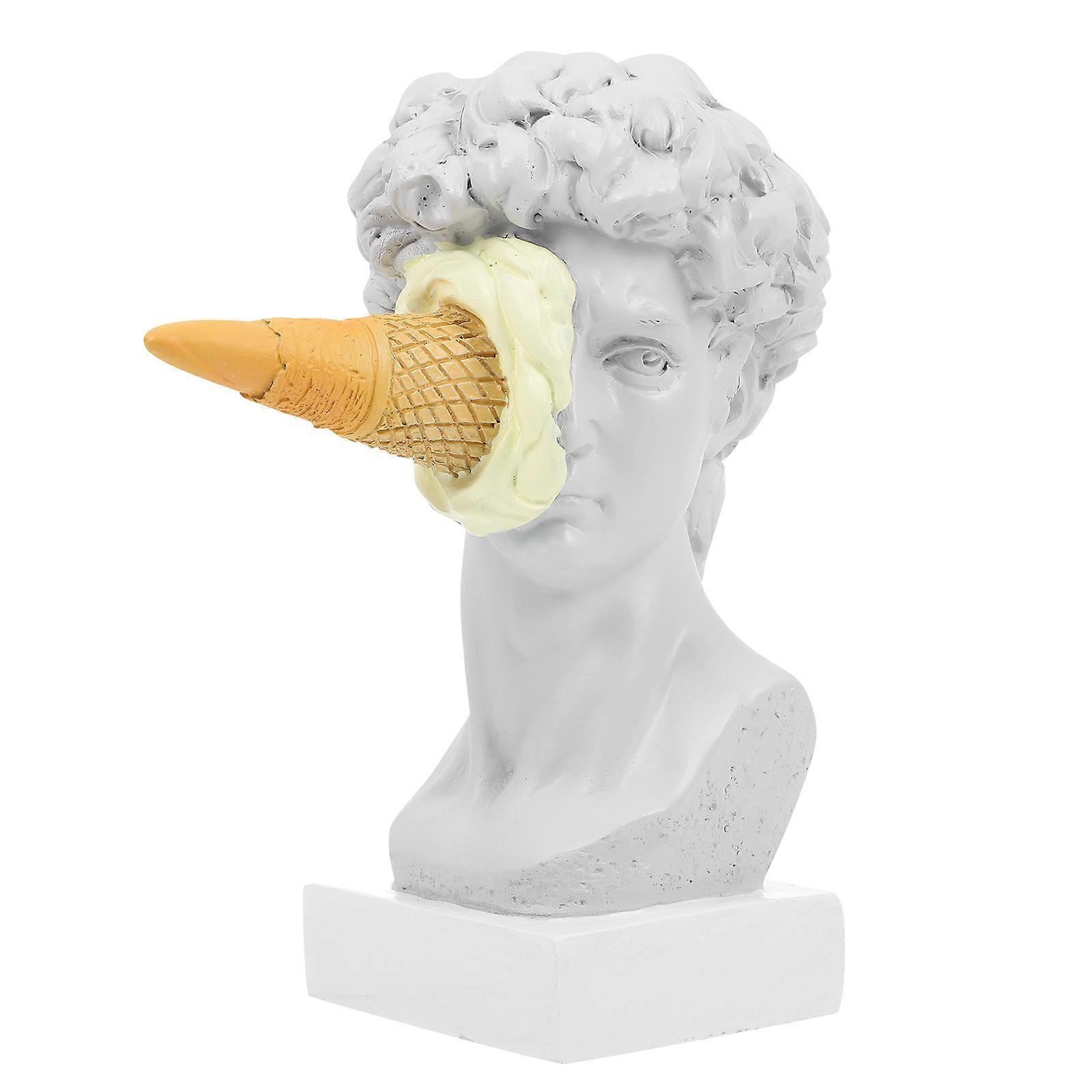 Creative Ice Cream Smashed David Sculpture Adorn Home Decorative Statue