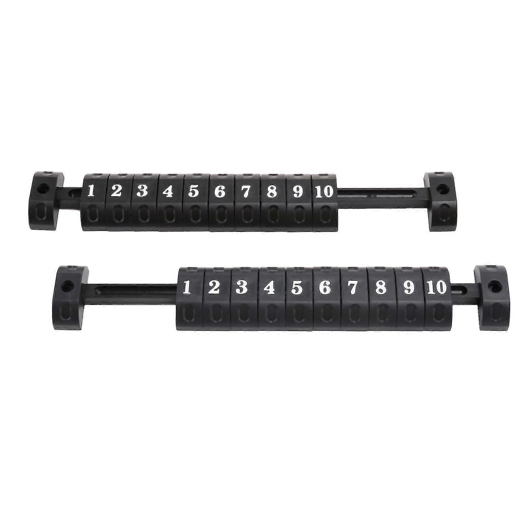 2 Pcs Foosball Scoring Counters Indicator For Standard Football Table Machine Accessorie Foosball Scoreboard Black - ya