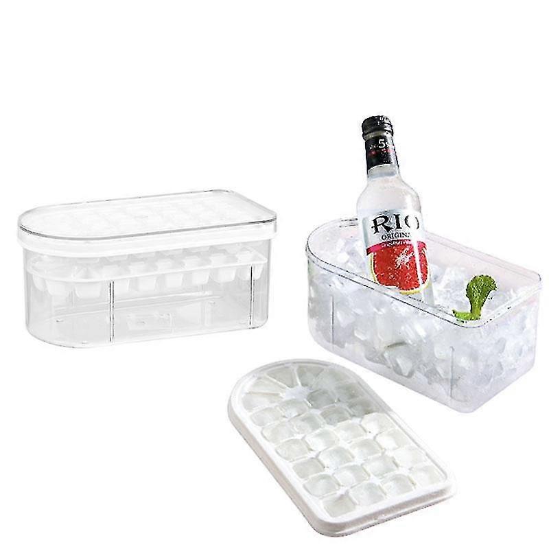 Ice Making Mold Ice Box Ice Cube Tray With Removable Cover Kitchen Tool