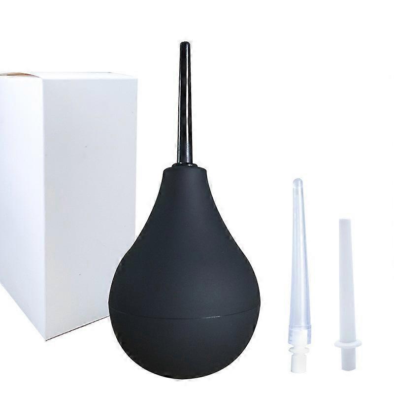 Intimate Enema Pear 220ml Medical Silicone - 3 Cannulas Included Anus and Vagina Cleaning - Rectal Shower Kit for Woman or Man