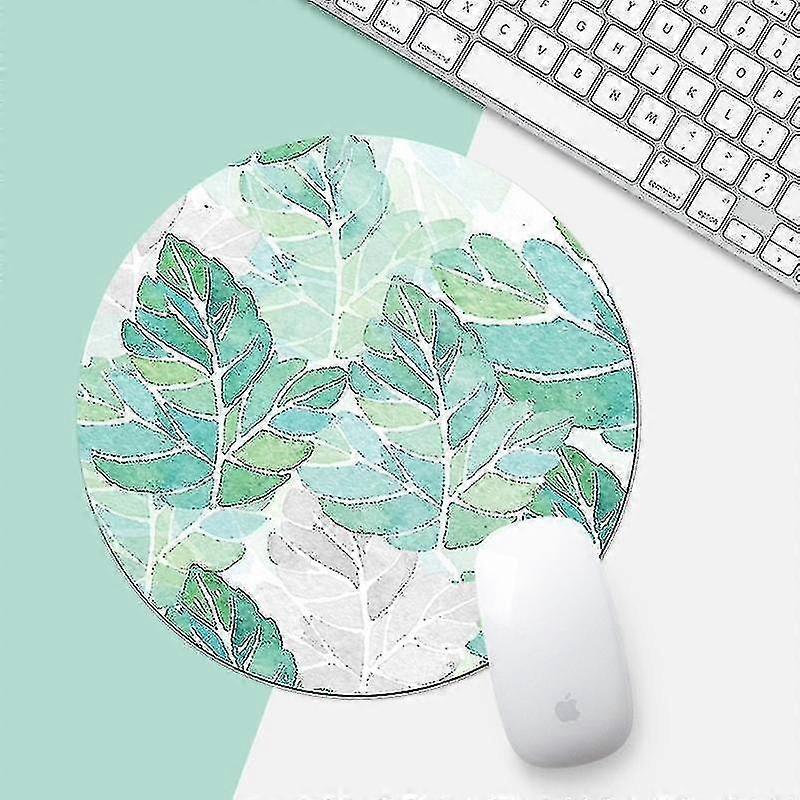 Green Sunflower Pattern circular mouse pad - calitate premium