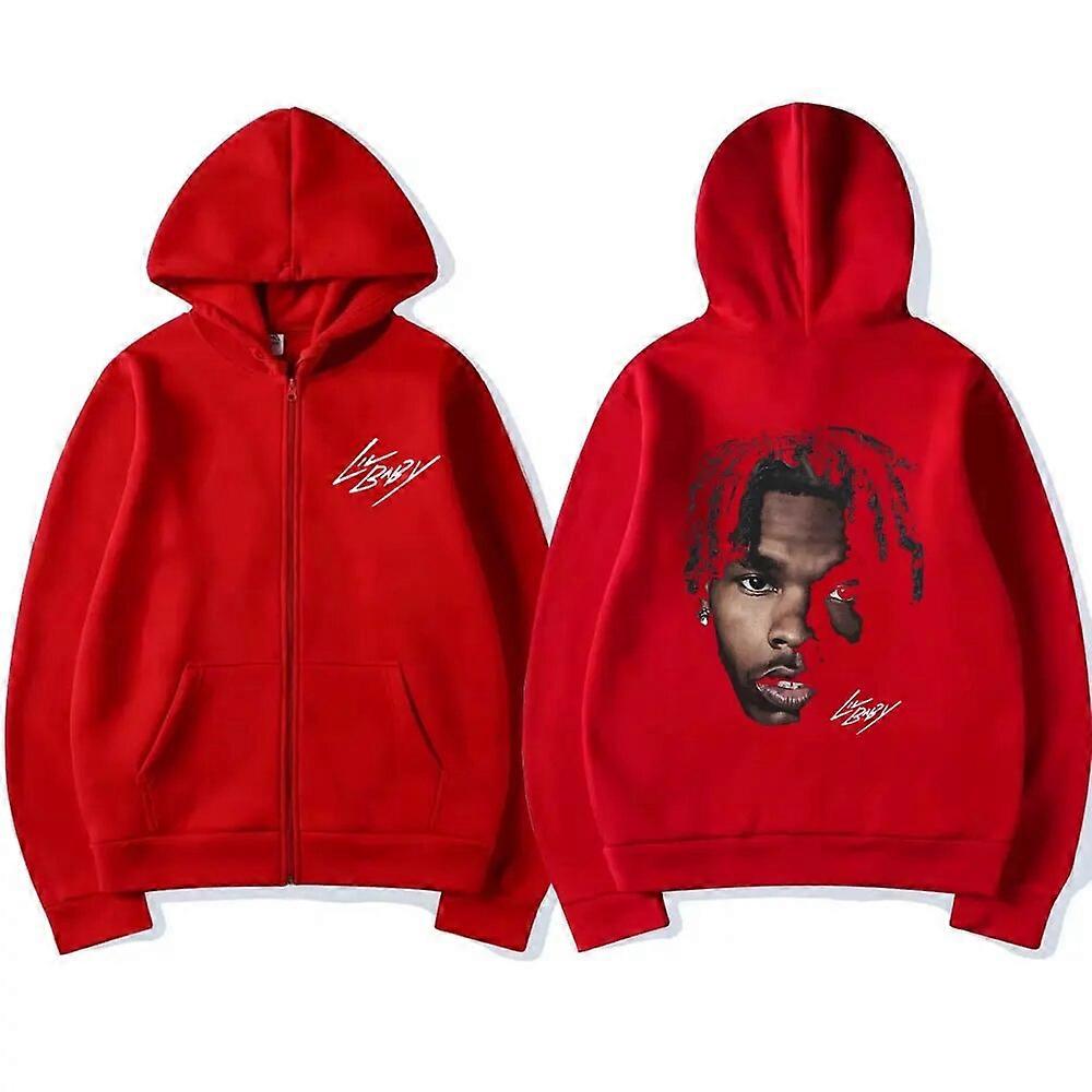 مغني الراب ليل بيبي هيب هوب سستة هوديي الرجال النساء خمر أسود قميص من النوع الثقيل الذكور أزياء الشارع نمط الرمز البريدي كارديجان هوديس المعاطف