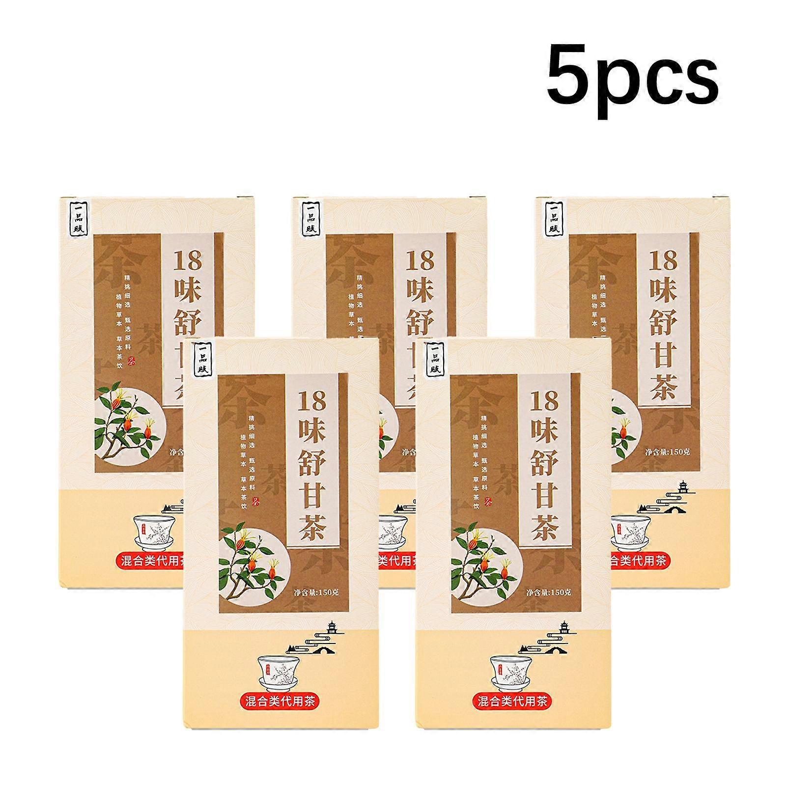 18 نكهة شاي مهدئ أقحوان بذور كاسيا أوراق التوت جذر الأرقطيون ابق مستيقظا في وقت متأخر من التعافي شاي صحي حلو 150 جم (5 قطع)