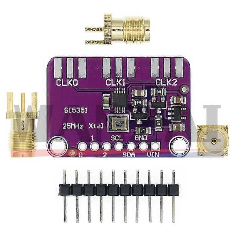 DC 3V-5V CJMCU-5351 Si5351A Si5351 I2C Clock Generator Breakout Board Module Signal Generator Clock 8KHz-160MHz For Arduino