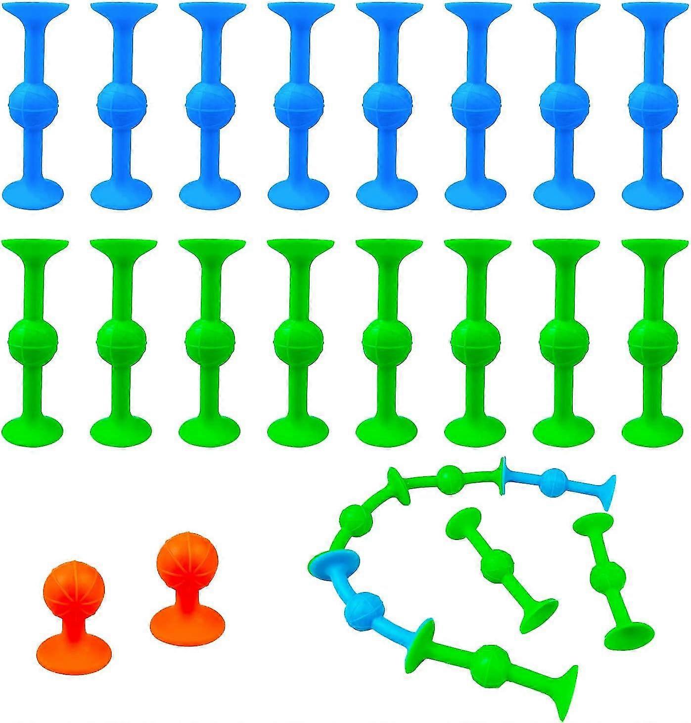 Suction Cup Game, 18 Pieces 3 Colors Reusable Suction Cup Dart, Silicone Suction Cup Games Suitable For Adults And Children