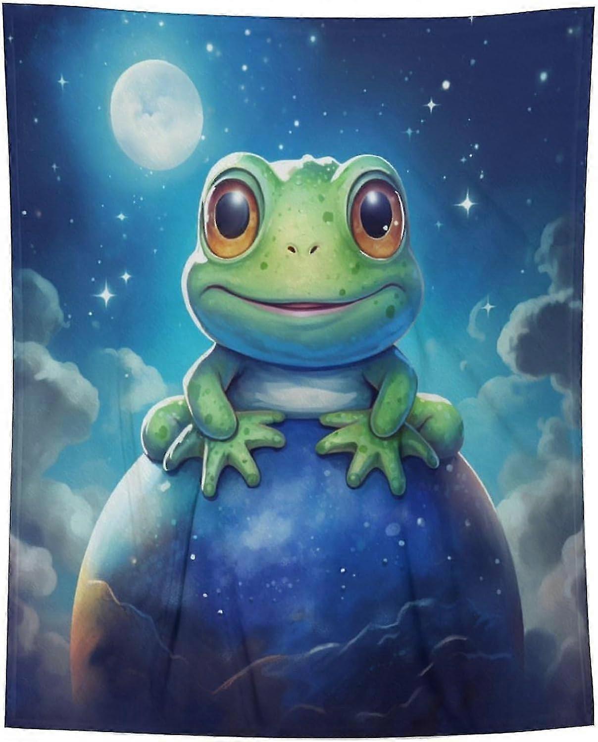 بطانية الضفدع لينة رقيق أفخم السرير البطانيات أريكة بطانية ، بطانيات الفانيلا للأرائك / الكراسي / السريرQ / Q3725ids12484