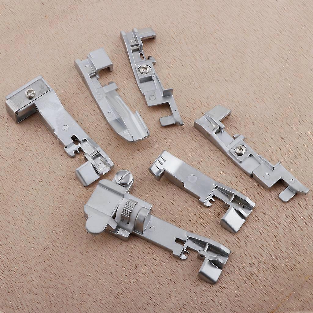 6 Pieces Presser Foot Set Multi-Function Sewing Machines Part for Singer 14U