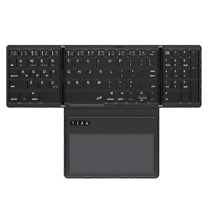 Leather Wireless Bluetooth Keyboard With Touchpad