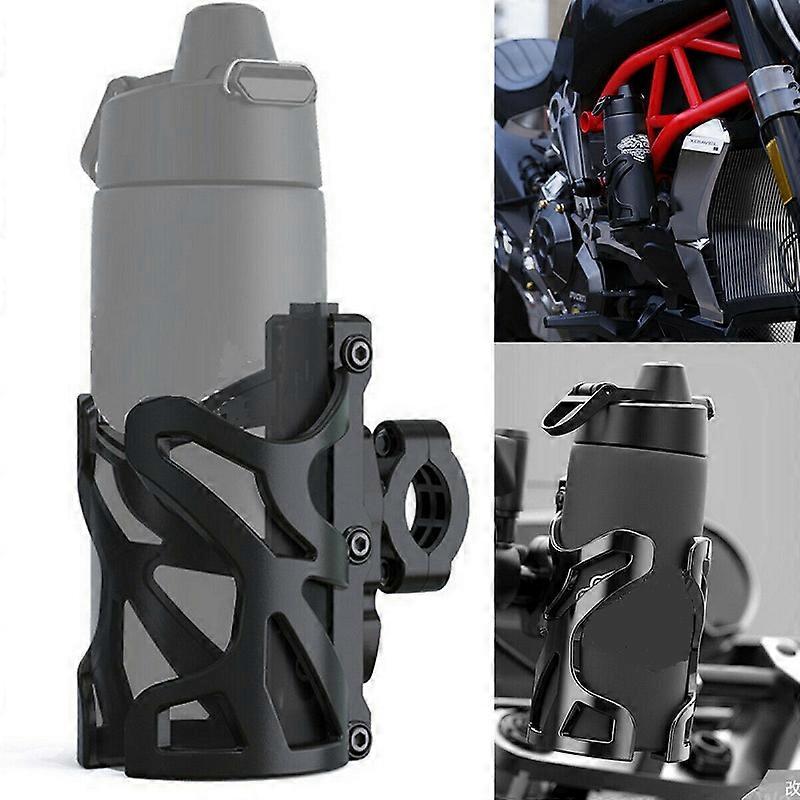 Motorcycle Drink Motor Vehicle Frame Holder Handlebar Water Bottle Cup Motor Vehicle Frame Holder Beverage Motor Vehicle Frame Holder 18-32MM Moun