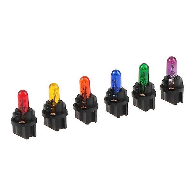 Bkinsety 10 Stuks LED Indicatorlampjes – 6 Mm, 12V, IP67 Waterdicht, Kabellengte 15 Cm, 5 Kleuren (rood, Wit, Blauw, Geel, Groen) Voor Auto, Boot En Dashboard