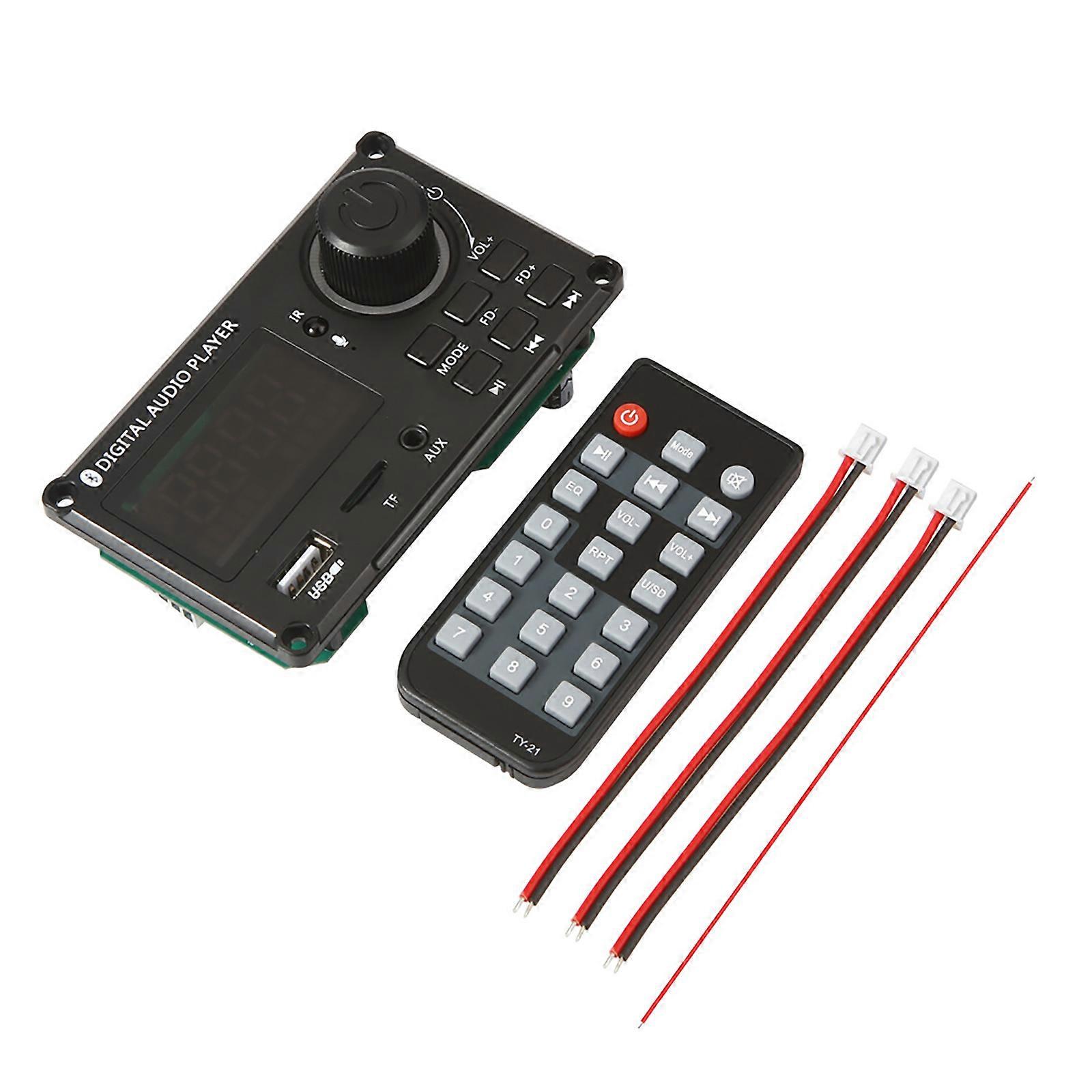 2x50W Bluetooth-comaptible 5.0 MP3 Decoders Decoding Board Modules 12V USB