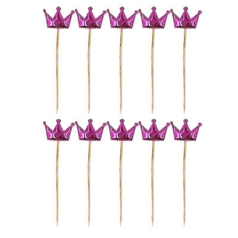 Pack of 10pcs Colorful Cake Toppers Decorative Sticks for Birthdays and Parties
