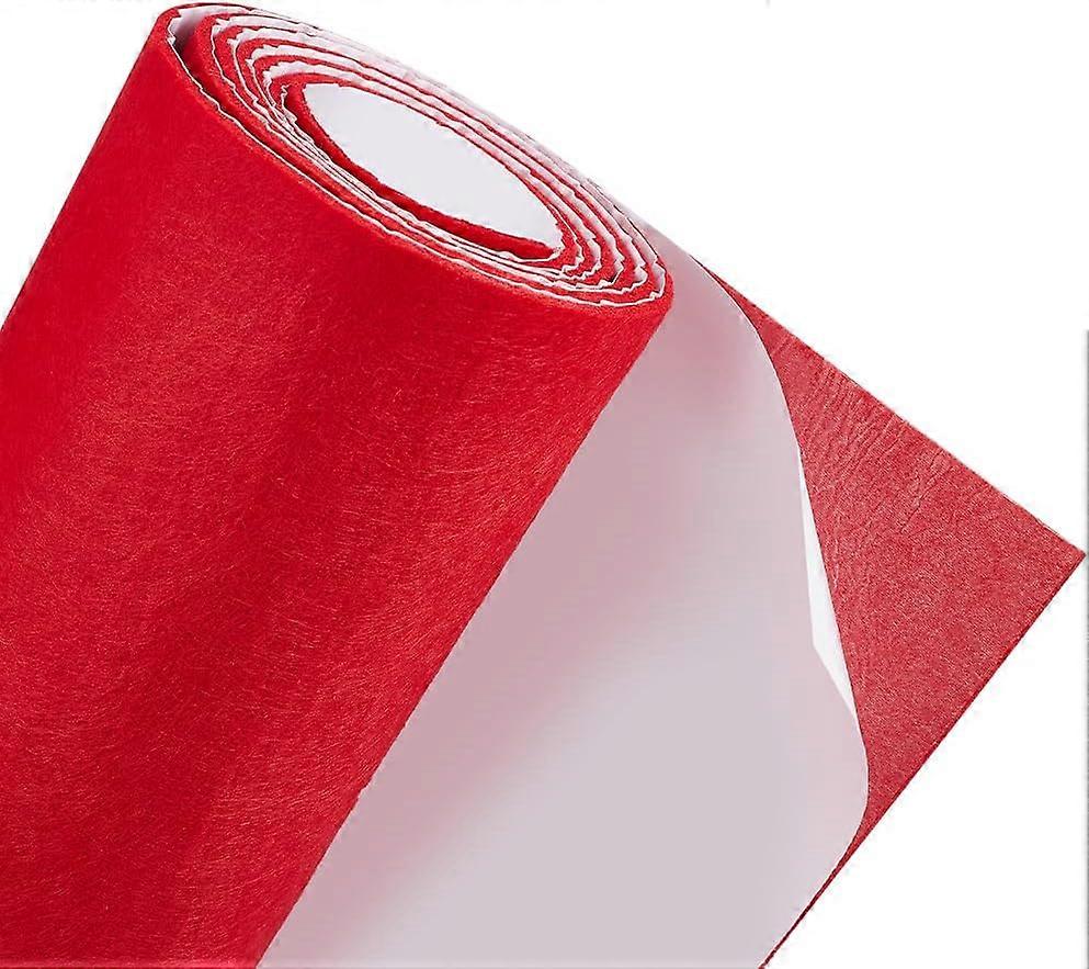 Felt Fabric Red 200x30x0.3cm