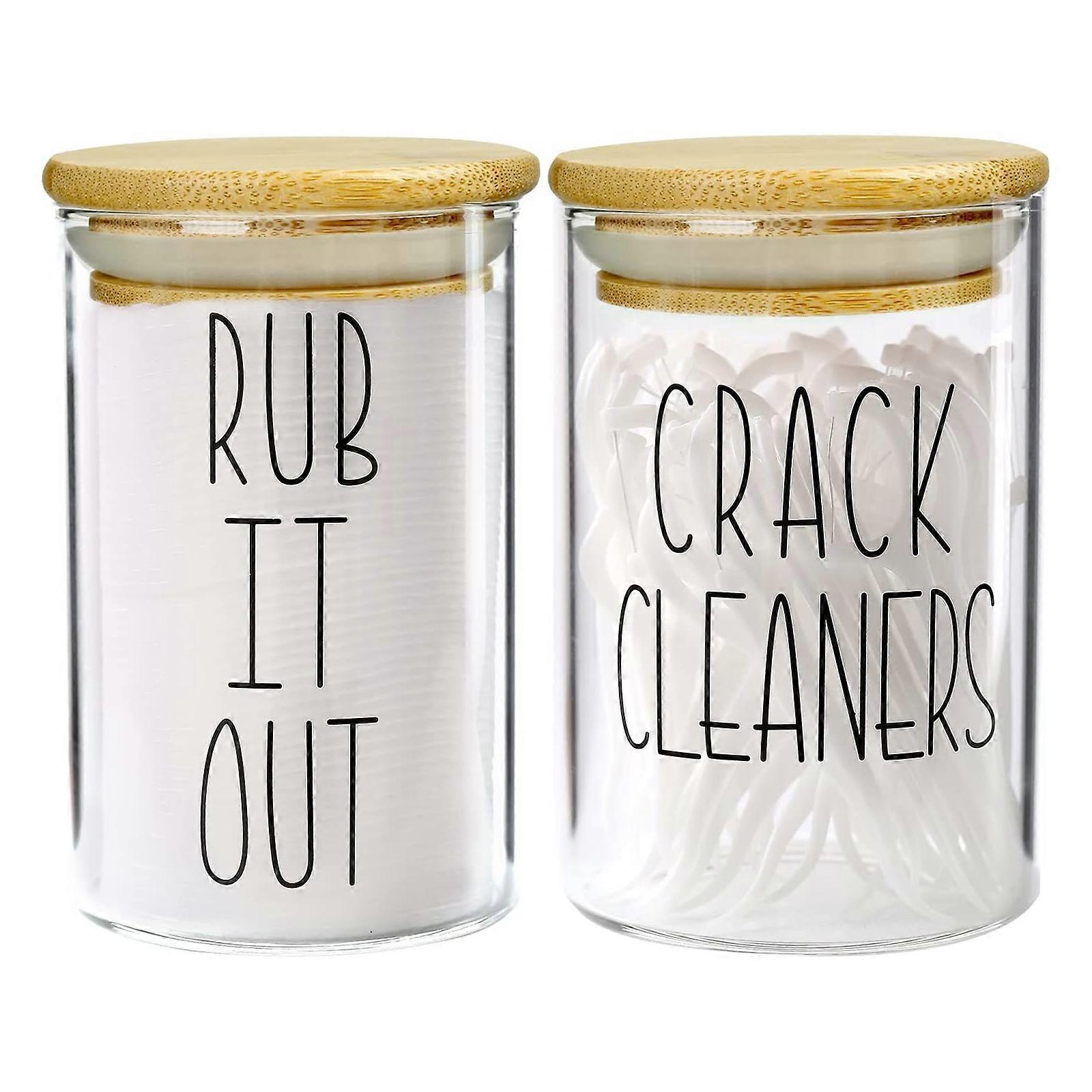 2-i-1 Cotton Buds Container Box, Förvaring av bomullskuddar, Damm- och fuktbeständig, För vardagsrum, Sovrum, Badrum