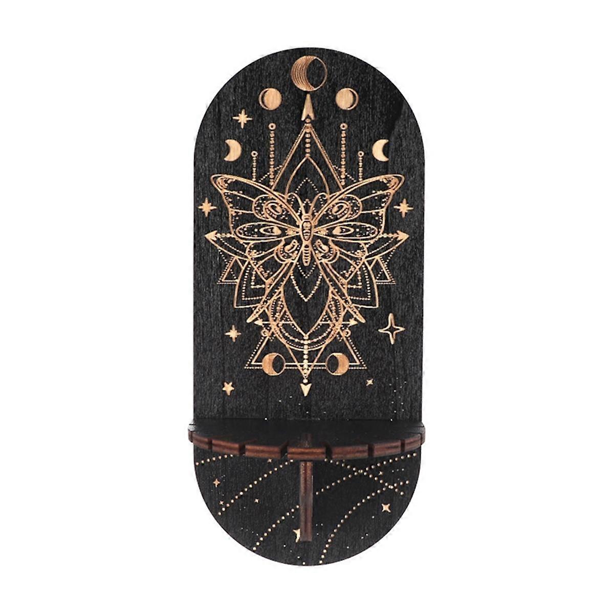 Crystal Stone Display Shelf, Elegant Crystal Wall Shelf, Home Wall Decorations for Space Saving Room for Thinking,A