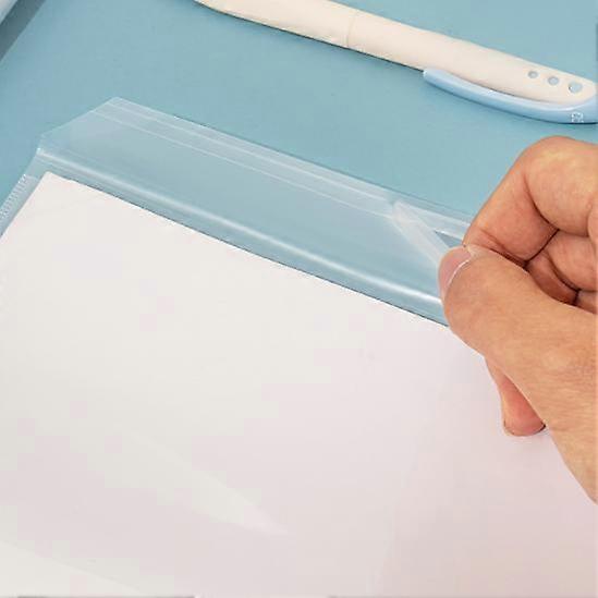 Book Covers Plastic Clear with Adjustable Self-adhesive Closure Clear 10 Pieces