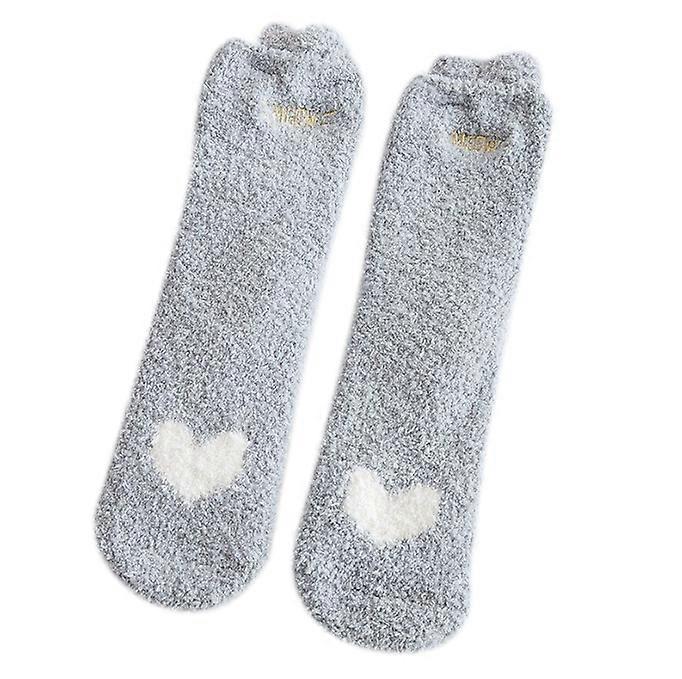 5 pcs Fuzzy Socks for Women Girls Colorful Animal Slipper Socks