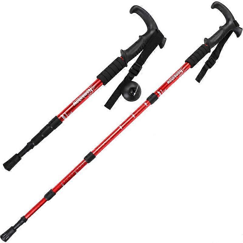 Walking Stick Anti-Skid Telescopic Folding Cane Trekking Poles for Walking Mountaineering Hiking