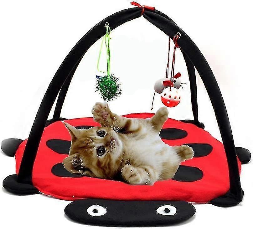 Cat Activity Center With Hanging Toy Balls, Mice And More - Help Cat Exercise Stay Active Best Cat Toys On Amazon