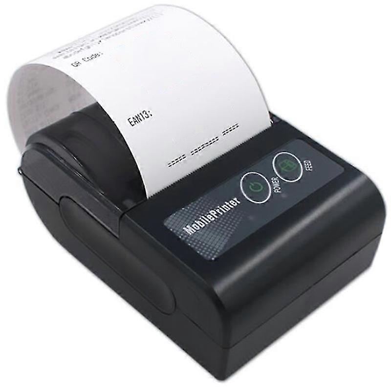 Eu Plug, 58hb6 Bluetooth Printer Mini Portable Ticket Machine Butler