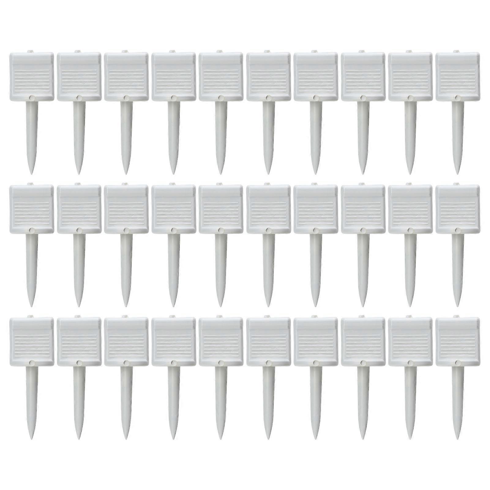30pcs Archery Target Nails Nylon Lengthening Reusable Target Paper Pins for Shooting White