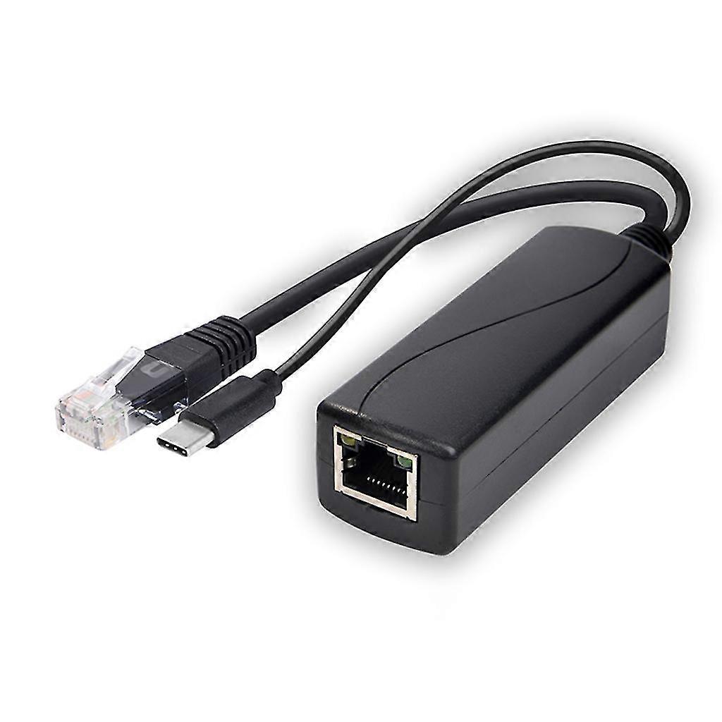 48v a 5v Poe Splitter per telecamera IP Microusb Tipo C Dc5.5x2.1 Dc3.5x1.35