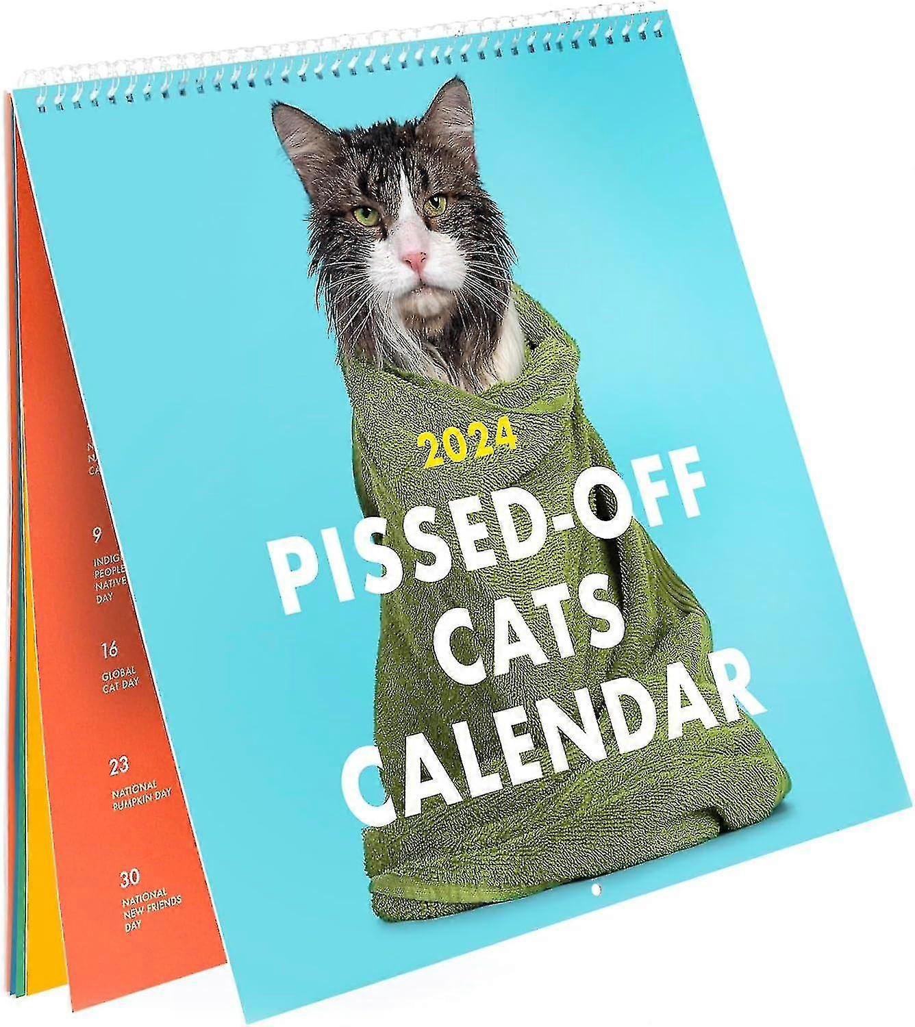2024 Pissed-off Cats Wall Calendar