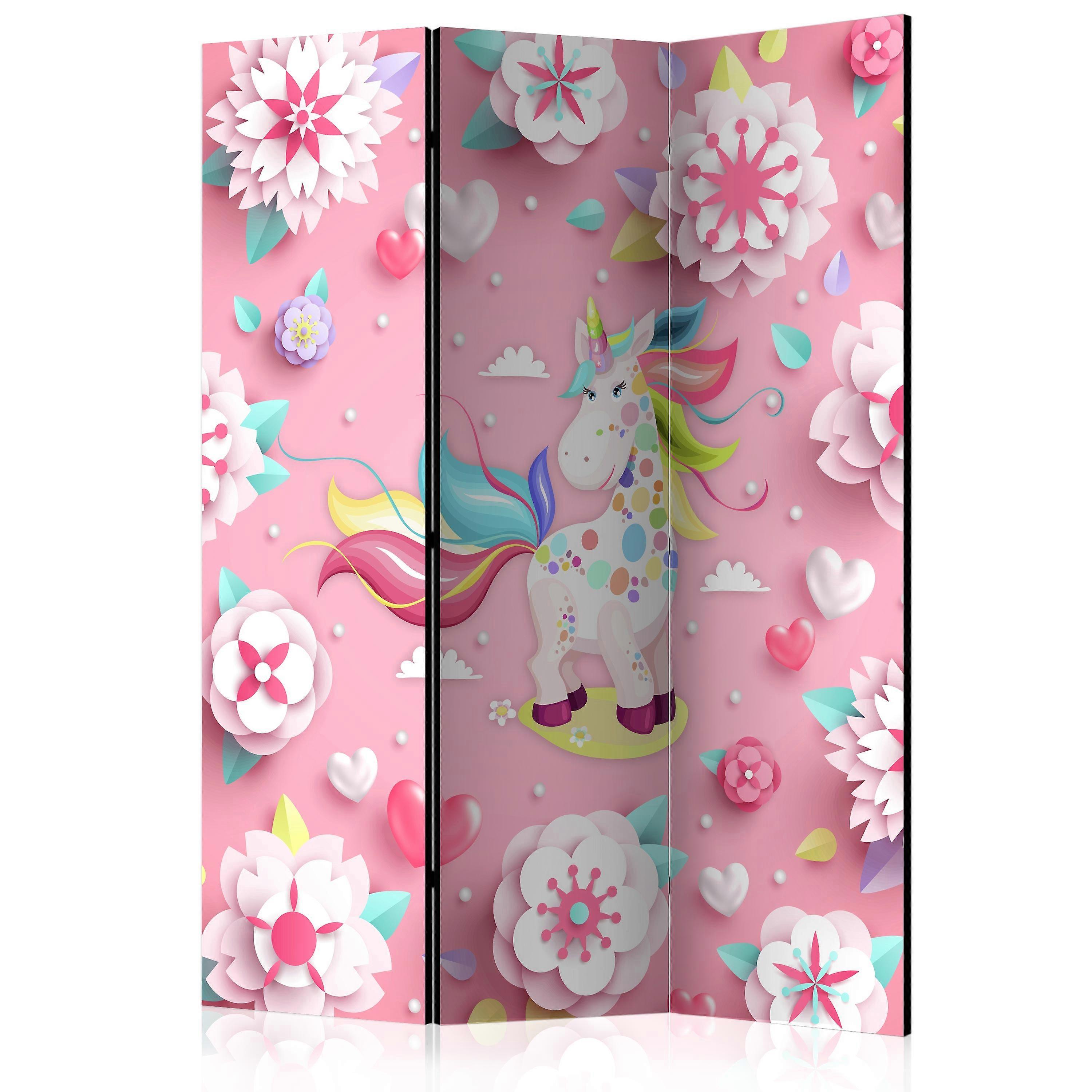 Room Divider - Unicorn on Flowerbed