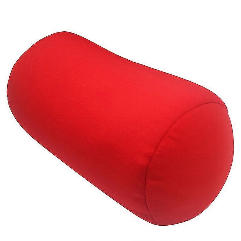 1 Pack Mini Roll Pillow Office Nap Pillow Home Seat Headrest Neck Support Pillow Travel Portable Micro Bead Cushion Pillow