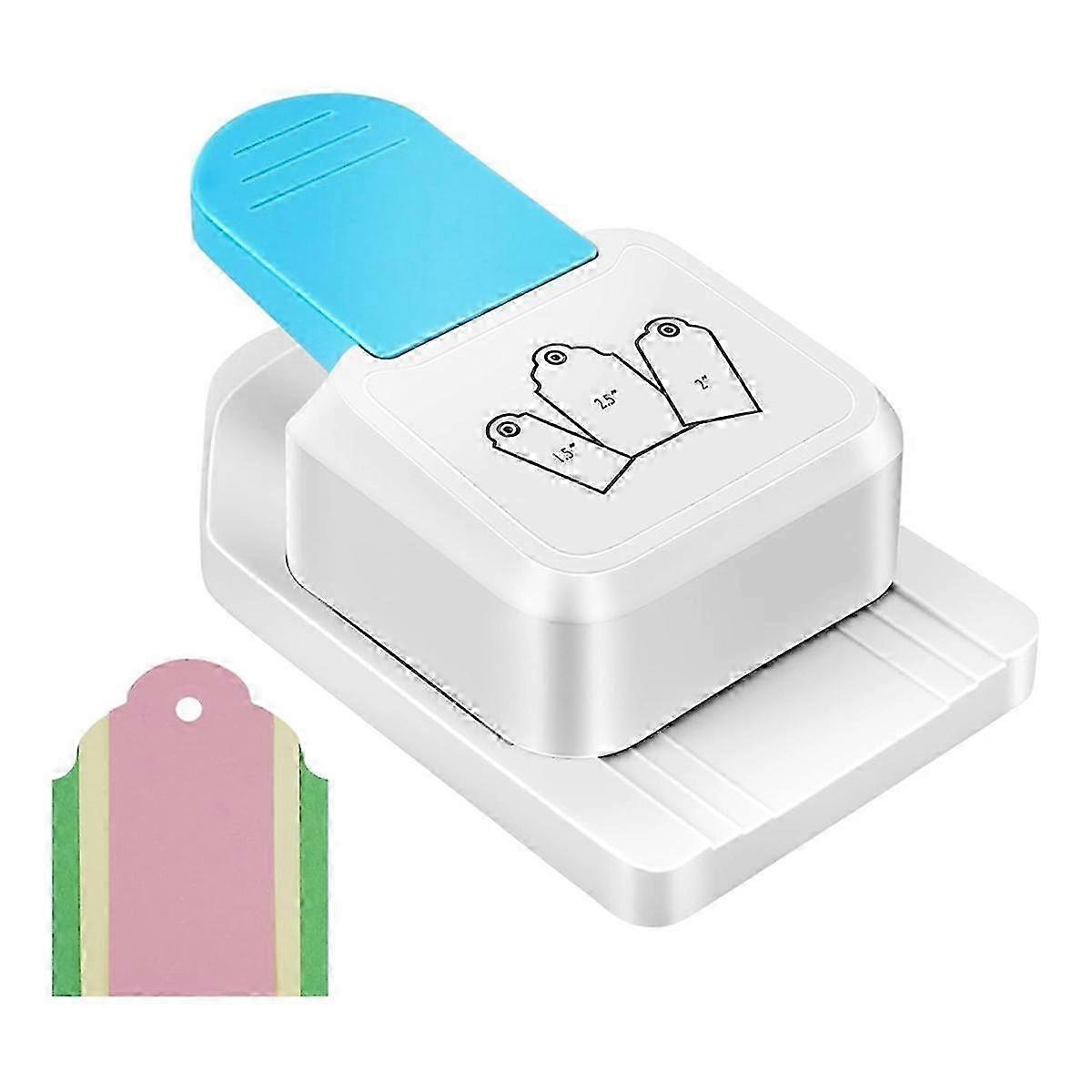 3-In-1 Craft Tag Punch, 1.5/2/ 2.5 Inch Paper Punches for Crafting,for DIY Projects Card Making Scrapbooking Craft